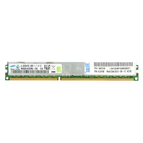 47J0166-OEM OEM 8GB DDR3-1600MHz PC3-12800 ECC Registered VLP RDIMM CL11 2Rx8 1.35V 240-Pin  Memory Module