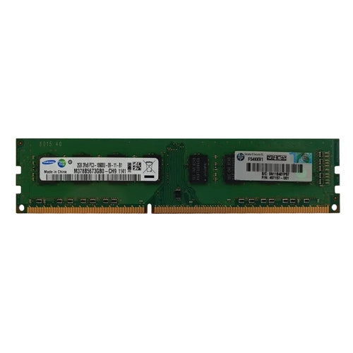 497157-D01 HP 2GB DDR3-1333MHz PC3-10600 Non-ECC Unbuffered UDIMM CL9 2Rx8 1.5V 240-Pin Memory Module