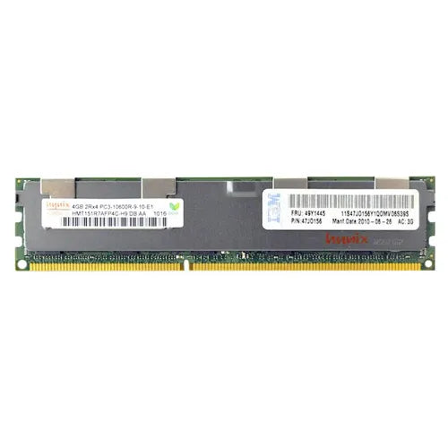 49Y1445-OEM OEM 4GB DDR3-1333MHz PC3-10600 ECC Registered RDIMM CL9 2Rx4 1.35V 240-Pin  Memory Module