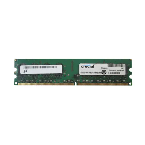 CT51272AB53E - Crucial 4GB DDR2-533MHz PC2-4200 ECC Registered CL4 240-Pin DIMM Dual Rank Memory Module