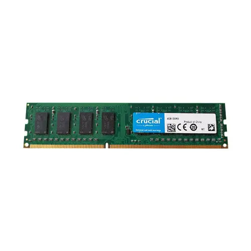 CTPRE4GBE3S139C.MD - Crucial 4GB DDR3-1333MHz PC3-10600 ECC Unbuffered CL9 240-Pin DIMM Dual Rank Memory Module