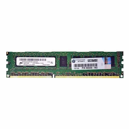 500208-562 HP 1GB DDR3-1333MHz PC3-10600 ECC Unbuffered UDIMM CL9 1Rx8 1.5V 240-Pin Memory Module