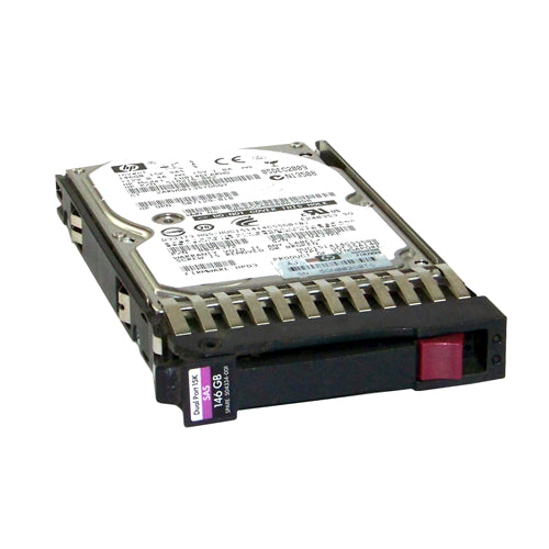 504334-001 HP 146GB 15000RPM SAS 3Gb/s SFF Hot-Pluggable Dual Port 2.5-inch Hard Drive with Tray for Gen1 to Gen7 ProLiant Server