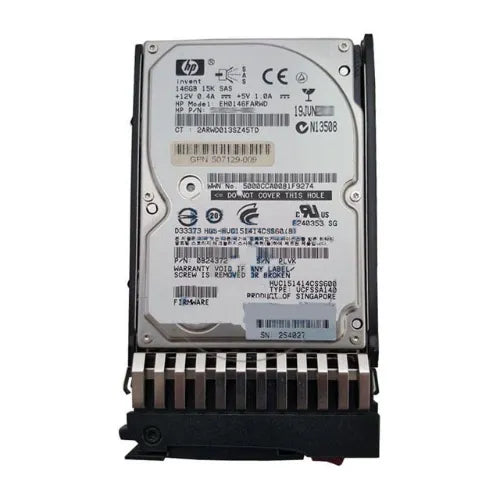 507129-009-GEN - HP 146GB 15000RPM SAS 6Gb/s 16MB Cache Hot-Pluggable Dual Port SFF 2.5-Inch Hard Drive
