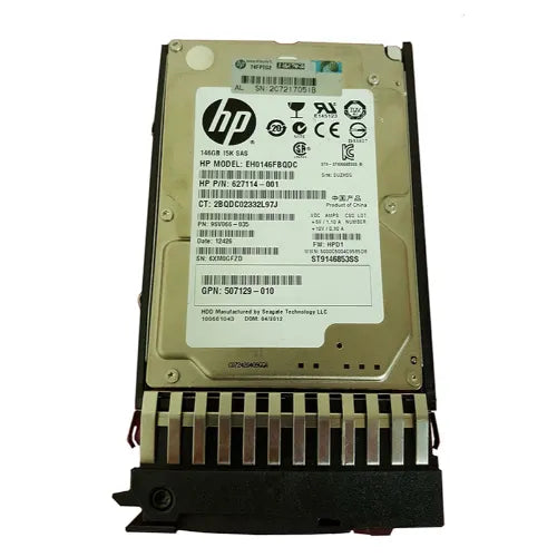 507129-010-NL - HP 146GB 15000RPM SAS 6Gb/s Hot-Pluggable Dual Port SFF 2.5-inch Hard Drive with Tray for Gen1/7 ProLiant Server