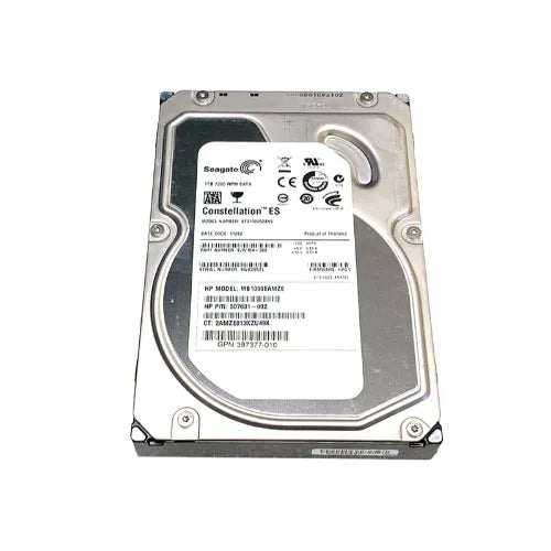 507631-002-RFB - HP 1TB 7200RPM SATA 3Gb/s Hot-Pluggable LFF 3.5-Inch Hard Drive with Tray for Gen1/7 ProLiant Server/Storage Array