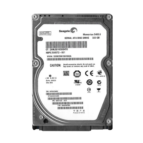 508572-001 HP 320GB 5400RPM SATA 1.5Gb/s 8MB Cache 2.5-inch Hard Drive
