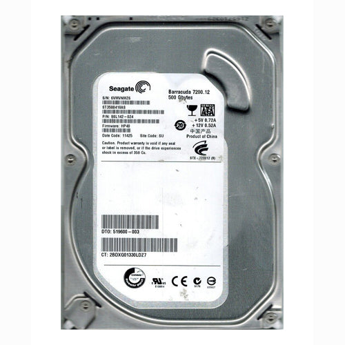 519600-003 HP 500GB 7200RPM SATA 3Gb/s NHP 16MB Cache LFF 3.5-inch Hard Drive