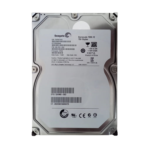 534960-003 HP 750GB 7200RPM SATA 3Gb/s 32MB Cache Hot-Swappable 3.5-inch Midline Hard Drive