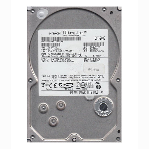 574339-001 HP 500GB 5400RPM SATA 3Gb/s 8MB Cache 2.5-inch Hard Drive with Tray