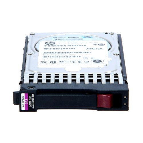 581311-001 HP 600GB 10000RPM SAS 6Gb/s Hot-Pluggable Dual Port SFF 2.5-inch Hard Drive with Tray for Gen1/7 ProLiant Server/Storage System
