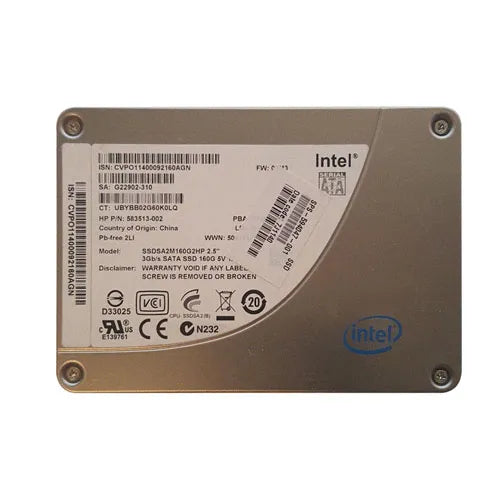 583513-002 HP 160GB Multi-Level Cell SATA 3Gb/s 2.5-Inch Solid State Drive