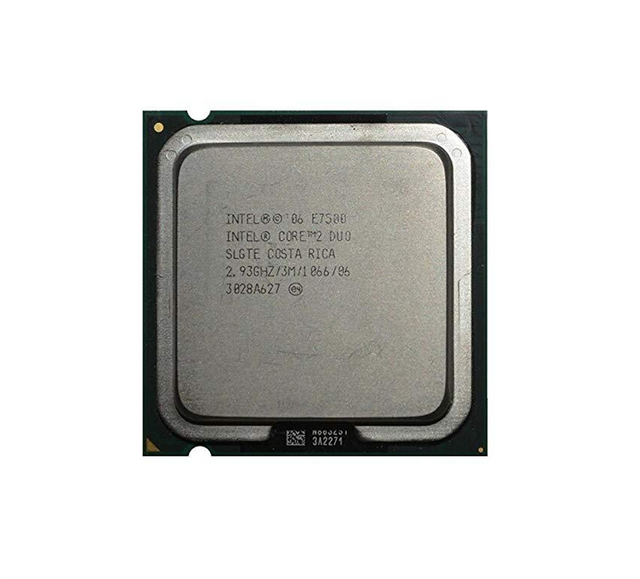 586745-001 - HP 2.93GHz 1066MHz FSB 3MB L2 Cache Socket LGA775 Intel Core 2 Duo E7500 Dual-core (2 Core) Processor