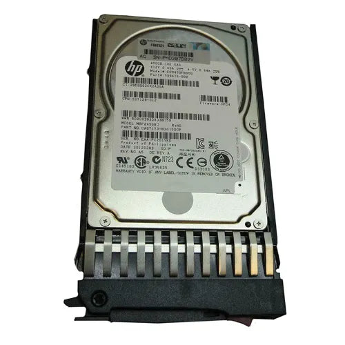 599476-002-RFB - HP 450GB 10000RPM SAS 6Gb/s Hot-Pluggable Dual Port SFF 2.5-Inch Enterprise Hard Drive with Tray for Gen1/7 ProLiant Server/Storage Array