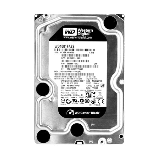 599689-002 HP 1TB 7200RPM SATA 6Gb/s NCQ 3.5-inch Midline Hard Drive