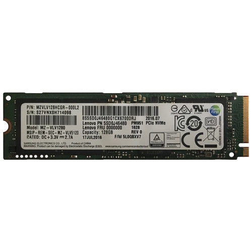 5SD0J46480 Lenovo 128GB Triple-Level Cell PCI Express NVMe 3.0 x4 M.2 2280 Solid State Drive for IdeaPad 15ISK