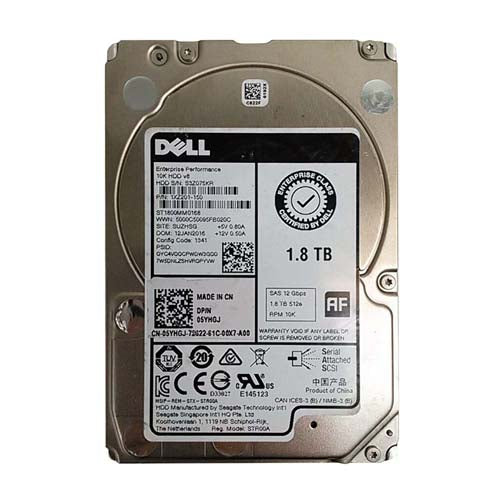 5YHGJ Dell 1.8TB 10000RPM SAS 12Gb/s 2.5-Inch Hard Drive