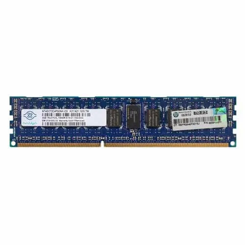 605312-071 HP 4GB DDR3-1333MHz PC3-10600 ECC Registered RDIMM CL9 1Rx4 1.35V 240-Pin Memory Module