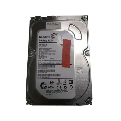 613202-001-GEN - HP 1TB 7200RPM SATA 6Gb/s NHP 64MB Cache LFF 3.5-inch Midline Hard Drive for Workstation