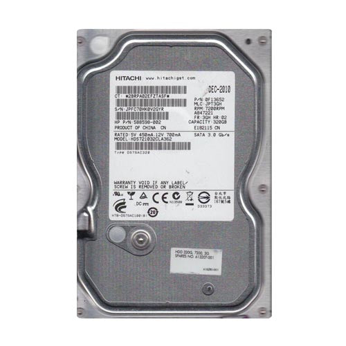 613207-001 HP 320GB 7200RPM SATA 3Gb/s 16MB Cache 3.5-inch Hard Drive