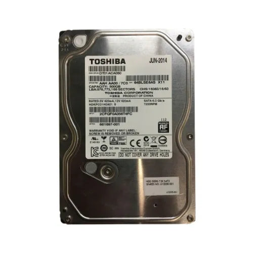 613208-001-GEN - HP 500GB 7200RPM SATA 3Gb/s NHP 16MB Cache 3.5-inch Hard Drive for ML350 Gen8 ProLiant Server