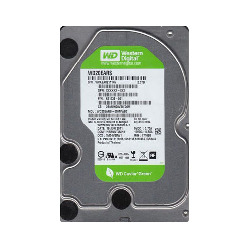 621433-001 HP 2TB 5400RPM SATA 3Gb/s 64MB Cache LFF 3.5-Inch Hard Drive
