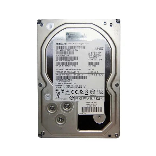 638516-001-RFB - HP 2TB 7200RPM SATA 3Gb/s Hot-Swappable 3.5-Inch Midline Hard Drive for ProLiant Servers