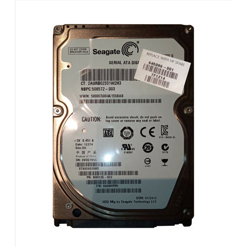 645086-001 HP 320GB 5400RPM SATA 3Gb/s 8MB Cache 2.5-inch Hard Drive