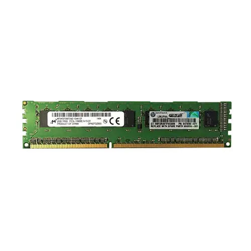 647656-071 - Módulo de memoria HP 2GB DDR3-1333MHz PC3-10600 ECC sin búfer CL9 240-Pin UDIMM 1.35V de rango único