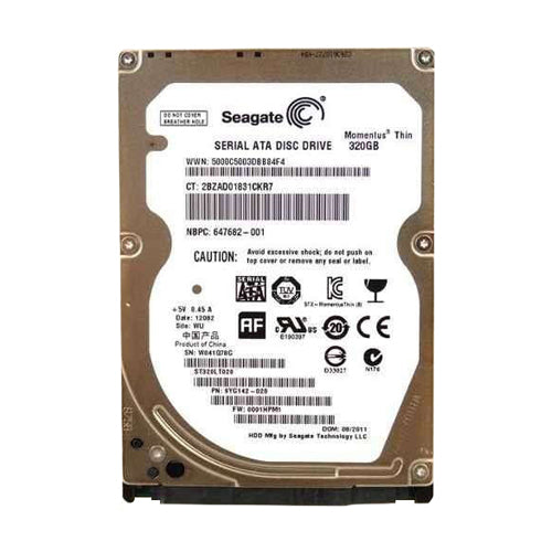 647682-001 HP 320GB 5400RPM SATA 3Gb/s 8MB Cache 2.5-inch Hard Drive