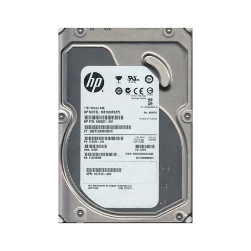 1TB 7200RPM SAS 6Gb/s LFF Hot-Pluggable Dual Port 3.5-inch Midline Hard Drive with Tray for Gen1/7 ProLiant Server & Storage Array