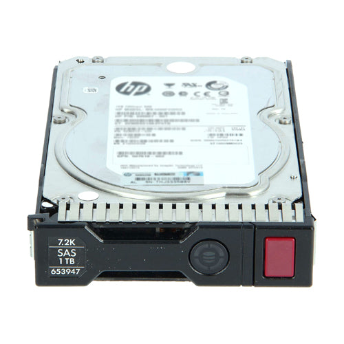 653947-001 HP 1TB 7200RPM SAS 6Gb/s LFF Hot-Pluggable 3.5-inch Midline Hard Drive with Tray for Gen8/9 ProLiant Server