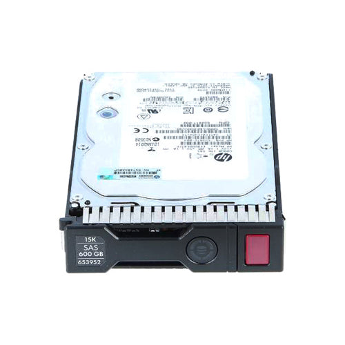 653952-001 HP 600GB 15000RPM SAS 6Gb/s Hot-Pluggable Dual Port LFF 3.5-inch Hard Drive with Smart Carrier for Gen8/9 ProLiant Server/Storage Array