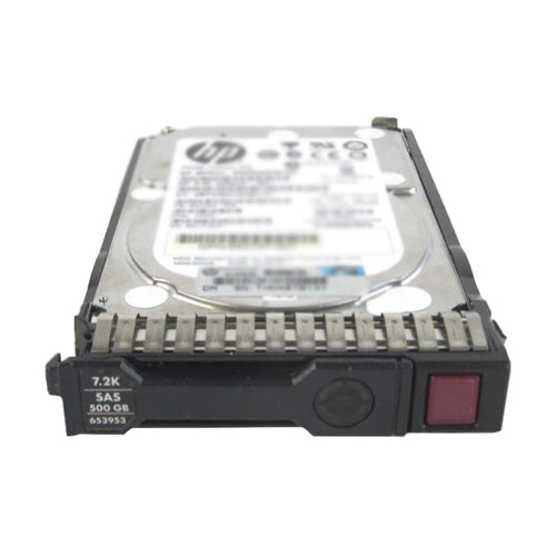 653953-001 HP 500GB 7200RPM SAS 6Gb/s SFF Hot-Pluggable 2.5-inch Midline Hard Drive with Smart Carrier for Gen8 to Gen9 ProLiant Server