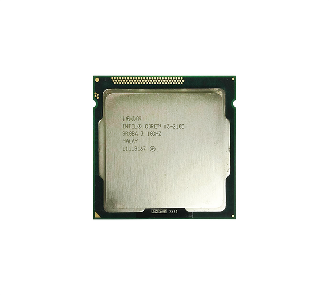 655970-001 - HP 3.10GHz 5GT/s DMI 3MB L3 Cache Socket LGA1155 Intel Core i3-2105 2-Core Processor
