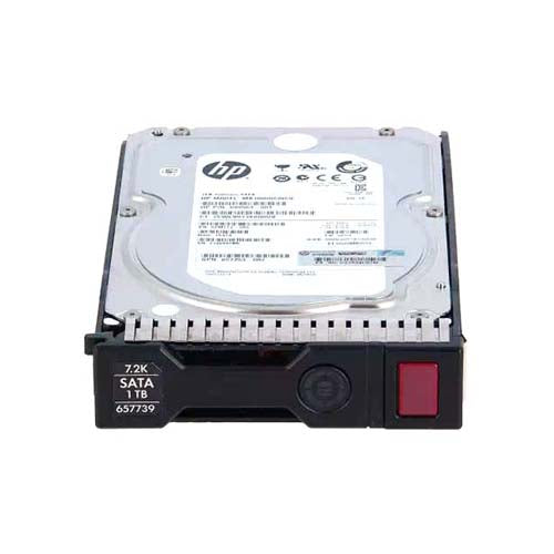 657739-001 HP 1TB 7200RPM SATA 6Gb/s Hot-Swappable 3.5-inch Midline Hard Drive for ProLiant Servers