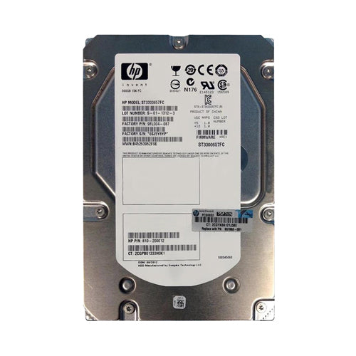 657888-001 HP 300GB 15000RPM Fibre Channel 4Gb/s Hot-Swappable 3.5-inch Hard Drive for 3PAR StoreServ 10000