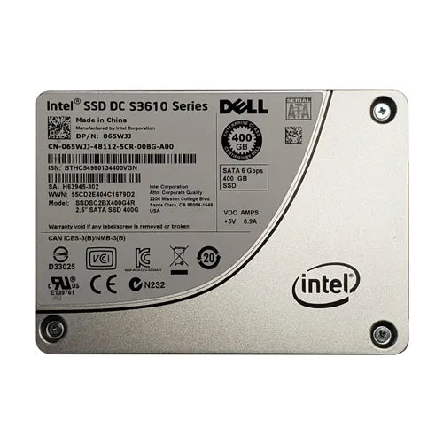 65WJJ Dell 400GB Multi-Level Cell SATA 6Gb/s Mixed Use 2.5-Inch Solid State Drive