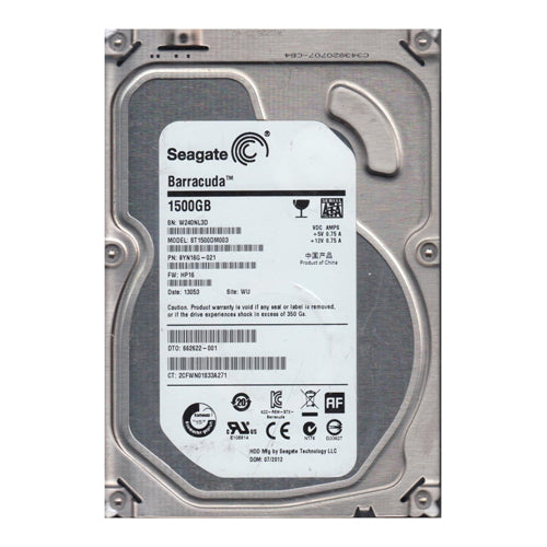 662622-001 HP 1.5TB 7200RPM SATA 6Gb/s 64MB Cache 3.5-inch Hard Drive