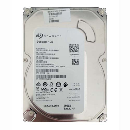 667720-001 HP 500GB 7200RPM SATA 3Gb/s 3.5-inch Hard Drive for Micro Tower PC