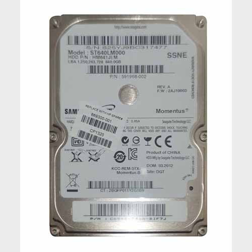 669300-001 HP 640GB 5400RPM SATA 3Gb/s 8MB Cache 2.5-inch Hard Drive