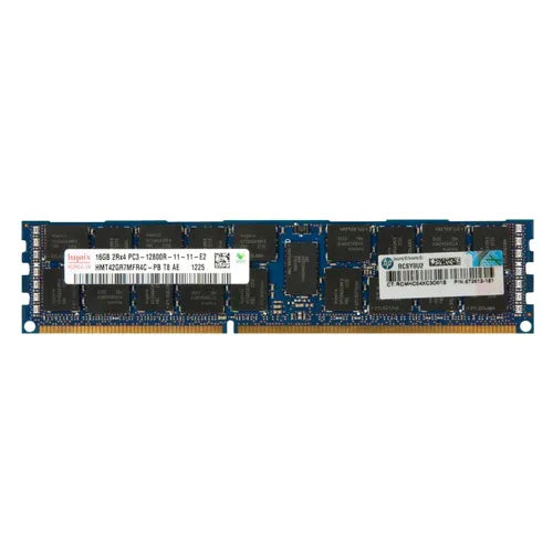672612-181 HP 16GB DDR3-1600MHz PC3-12800 ECC Registered RDIMM CL11 2Rx4 1.5V 240-Pin Memory Module