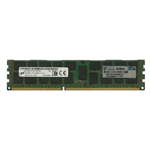 689911-071 HP 8GB DDR3-1600MHz PC3-12800 ECC Registered RDIMM CL11 2Rx4 1.5V 240-Pin Memory Module