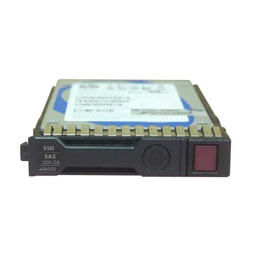 691025-001 HP 200GB Multi-Level Cell SATA 3Gb/s Hot-Pluggable 2.5-Inch Enterprise Solid State Drive for ProLiant Servers Storage Arrays