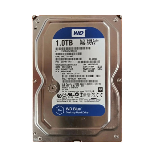 691790-003 HP 1TB 7200RPM SATA 6Gb/s 64MB Cache LFF 3.5-inch Hard Drive