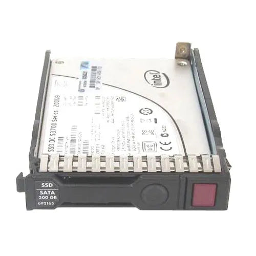 692165-001 HP 200GB Multi-Level Cell SATA 3Gb/s Hot-Pluggable Mainstream 2.5-Inch Enterprise Solid State Drive for ProLiant Servers Storage Arrays