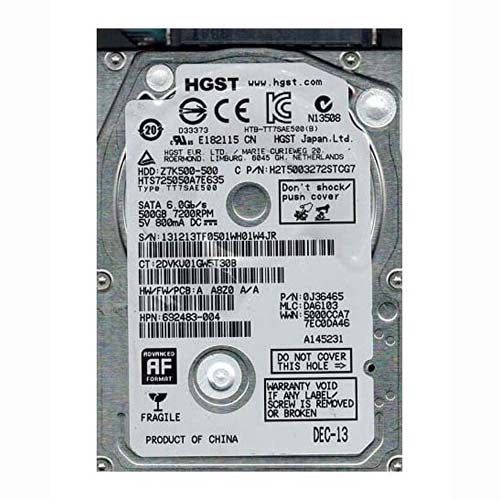 692483-004 HP 500GB 7200RPM SATA 6Gb/s 2.5-inch Hard Drive