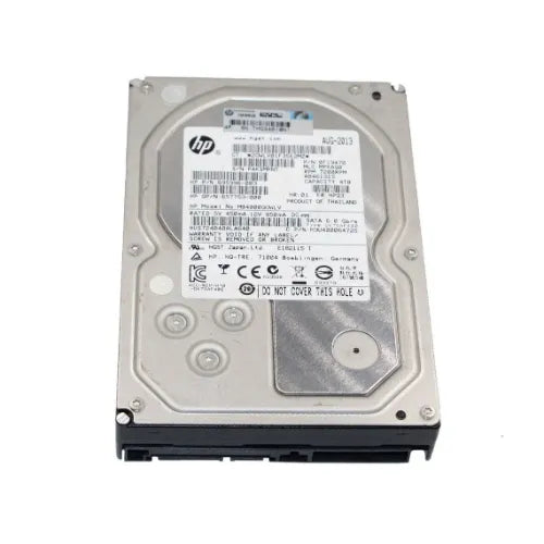 695996-003-RFB - HP 4TB 7200RPM SATA 6Gb/s Hot-Swappable 512n 3.5-inch Midline Hard Drive for ProLiant Servers