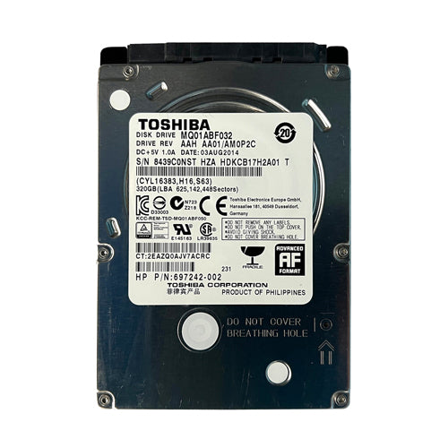697242-002 HP 320GB 5400RPM SATA 3Gb/s 2.5-inch Hard Drive