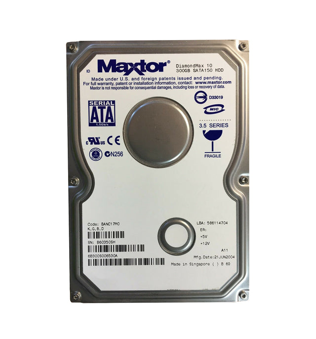 300GB 7200RPM SATA 1.5Gb/s 16MB Cache 3.5-Inch Hard Drive